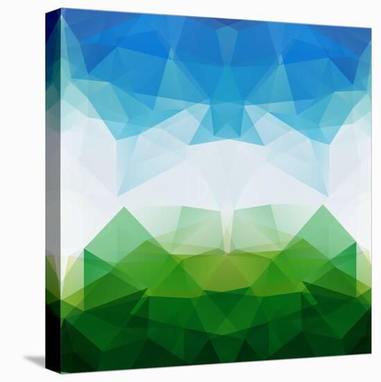 Colorful Mosaic Triangle Background-Rasveta-Stretched Canvas