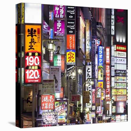 Colorful neon signs at the Kabukicho red light district, Shinjuku, Tokyo, Japan-Jan Christopher Becke-Premier Image Canvas