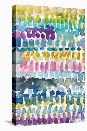 Colorful Patterns IV Panel I Crop-Cheryl Warrick-Stretched Canvas