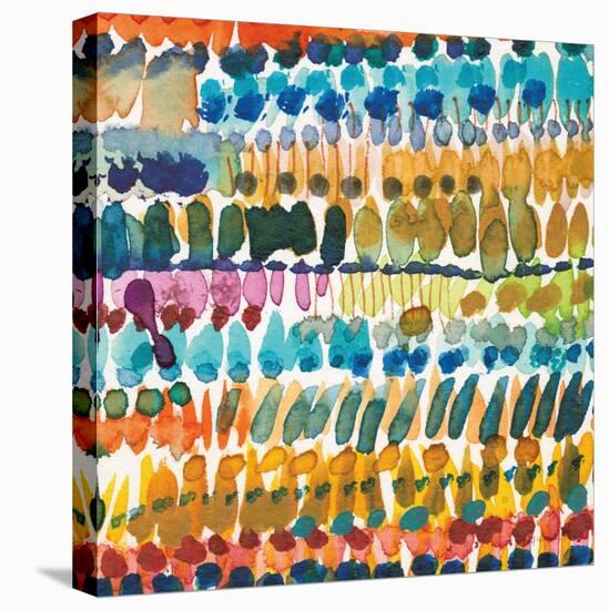 Colorful Patterns V Crop II-Cheryl Warrick-Stretched Canvas