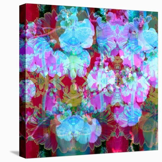 Colorful Photographic Layer Work from Orchids and Floral Ornaments-Alaya Gadeh-Premier Image Canvas