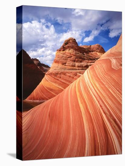 Colorful Sandstone Swirls in the Wave Formation, Paria Canyon, Utah, Usa-Dennis Flaherty-Premier Image Canvas