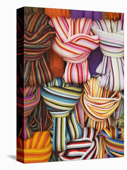Colorful Scarfs for Sale at Market, Pisa, Italy-Dennis Flaherty-Premier Image Canvas