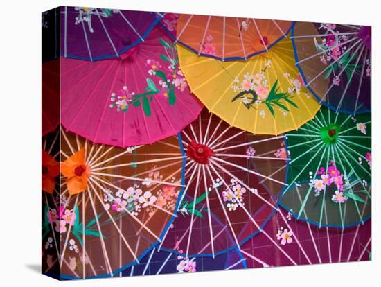 Colorful Silk Umbrellas, China-Keren Su-Premier Image Canvas
