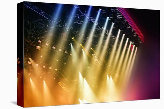 Colorful Stage Lights at Concert-Petr Jilek-Premier Image Canvas