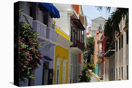 Colorful Street, Old San Juan, Puerto Rico-George Oze-Premier Image Canvas