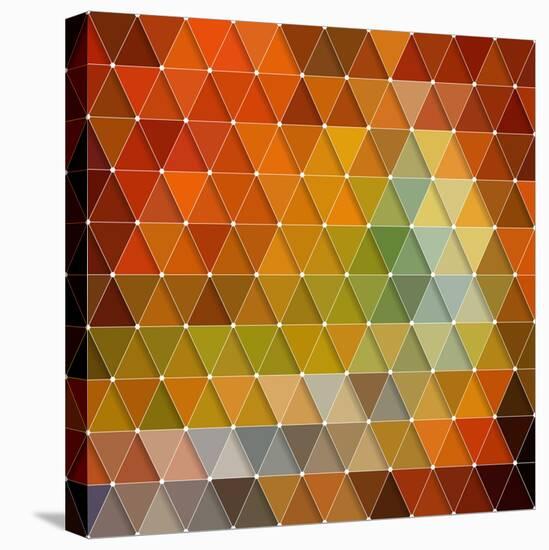 Colorful Triangles Background-Maksim Krasnov-Stretched Canvas