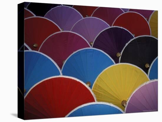 Colorful Umbrellas at Umbrella Factory, Chiang Mai, Thailand-Claudia Adams-Premier Image Canvas