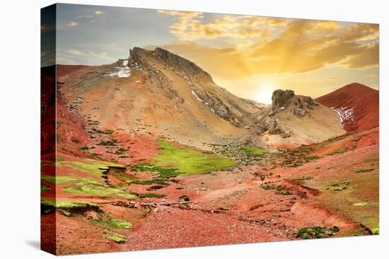 Colors of Peru - Red Valley-Philippe HUGONNARD-Premier Image Canvas