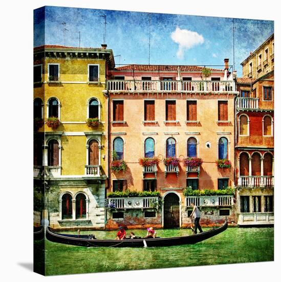 Colors Of Venice - Artistic Picture-Maugli-l-Stretched Canvas