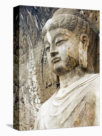 Colossal Buddha Sculpture at Fengxian Temple of Longmen Grottoes-Xiaoyang Liu-Premier Image Canvas