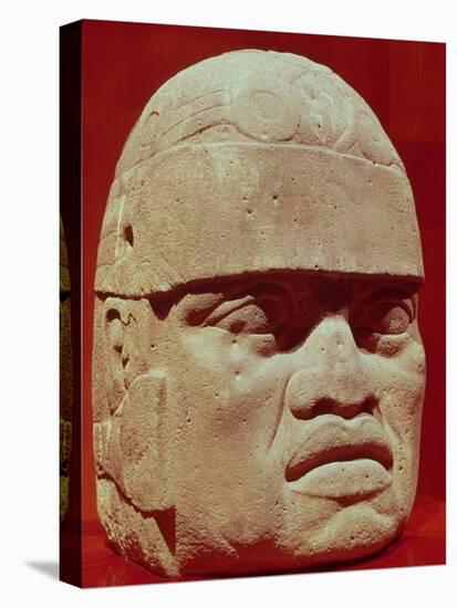 Colossal Head, Olmec-null-Premier Image Canvas