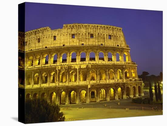 Colosseum at Night, Rome, Italy-Roy Rainford-Premier Image Canvas