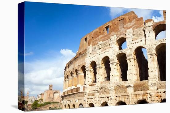 Colosseum or Flavian Amphitheatre, Rome, Latium, Italy, Europe-Nico Tondini-Premier Image Canvas