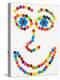 Coloured Chocolate Beans Forming a Smiling Face-Greg Elms-Premier Image Canvas