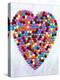 Coloured Chocolate Beans Forming Heart-null-Premier Image Canvas