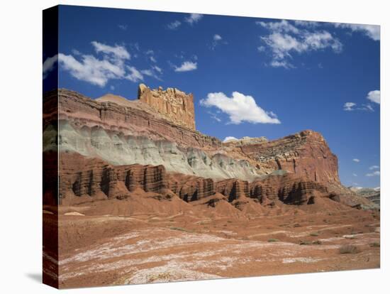 Coloured Rock Formations and Cliffs in the Capital Reef National Park in Utah, USA-Rainford Roy-Premier Image Canvas