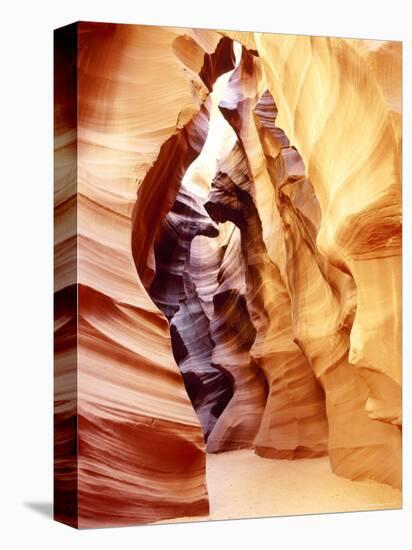 Coloured Rock in Waves Formation in Upper Antelope Canyon, Slot Canyon, Page, Arizona, USA-Roy Rainford-Premier Image Canvas