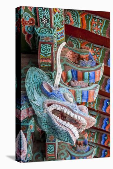 Coloured Wooden Roof in the Bulguksa Temple-Michael-Premier Image Canvas