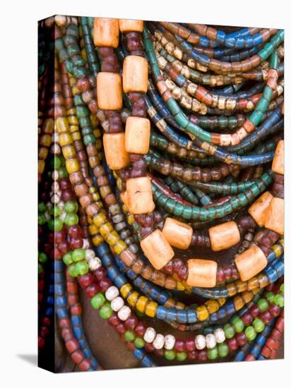 Colourful Beads Worn by a Woman of the Galeb Tribe, Lower Omo Valley, Ethiopia-Gavin Hellier-Premier Image Canvas