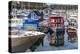 Colourful boats in Vancouver Harbour near the Convention Centre, Vancouver, British Columbia, Canad-Frank Fell-Premier Image Canvas