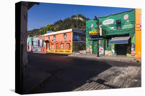 Colourful Buildings in Barrio Bellavista (Bellavista Neighborhood), Santiago Province, Chile-Matthew Williams-Ellis-Premier Image Canvas