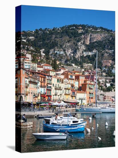 Colourful Buildings, Villefranche, Alpes-Maritimes, Provence-Alpes-Cote D'Azur, French Riviera-Adina Tovy-Premier Image Canvas