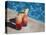 Colourful Cocktails by the Pool, Punta Cana, Dominican Republic, West Indies, Caribbean, Central Am-Frank Fell-Premier Image Canvas