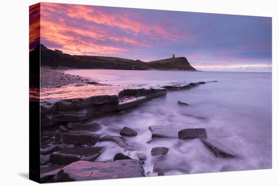 Colourful Dawn Sky Above Kimmeridge Bay on the Jurassic Coast, Dorset, England. Winter-Adam Burton-Premier Image Canvas