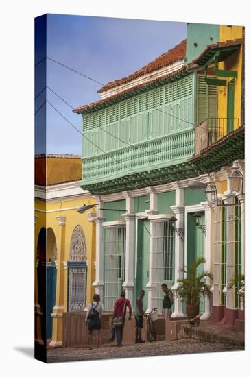 Colourful Houses in Historical Center-Jane Sweeney-Premier Image Canvas