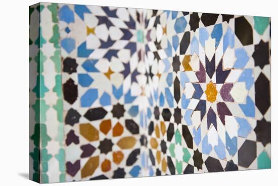 Colourful Mosaic at Medersa Ben Youssef-Matthew Williams-Ellis-Premier Image Canvas