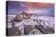 Colourful sunrise above snow covered moorland, Belstone Tor, Dartmoor, Devon, England. Winter (Janu-Adam Burton-Premier Image Canvas