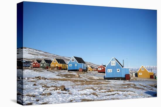 Colourful Wooden Houses in the Village of Qaanaaq-Louise Murray-Premier Image Canvas