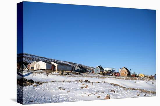 Colourful Wooden Houses in the Village of Qaanaaq-Louise Murray-Premier Image Canvas