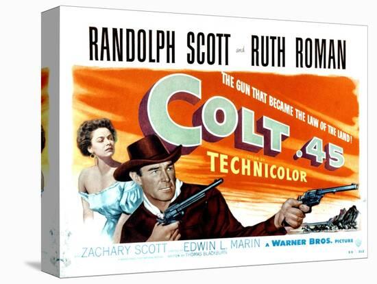 Colt .45, Ruth Roman, Randolph Scott, 1950-null-Stretched Canvas