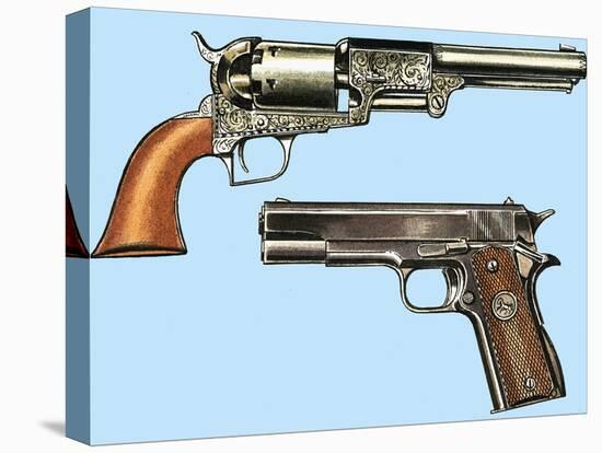 Colt Revolver and Automatic-null-Premier Image Canvas