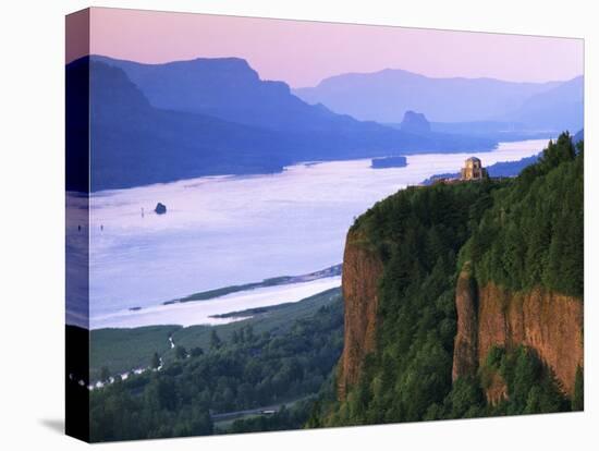 Columbia River below, Crown Point State Park, Oregon, USA-Charles Gurche-Premier Image Canvas