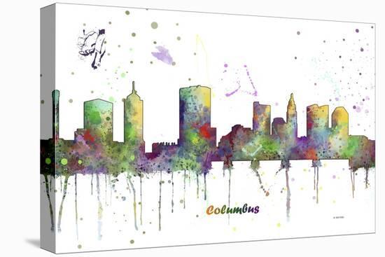 Columbus Ohio Skyline MCLR 1-Marlene Watson-Premier Image Canvas