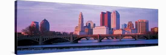 Columbus Skyline-null-Stretched Canvas