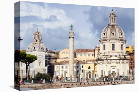 Column of Trajan, St. Maria di Loreto and SS. Nome di Maria, Rome, Latium, Italy-Nico Tondini-Premier Image Canvas