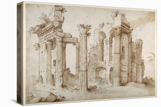 Columniated Ruins of the Temple of Minerva-Sebastian Vrancx-Premier Image Canvas