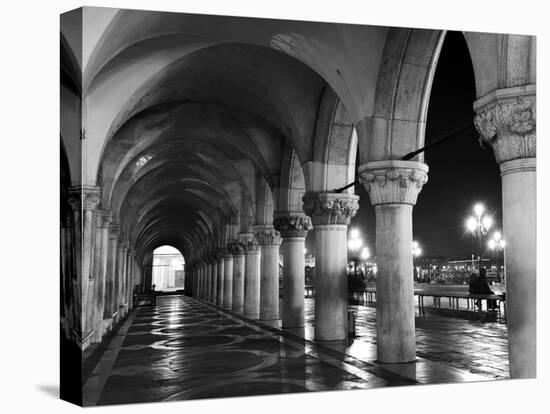 Columns of the Doge's Palace at Night, Venice, Veneto Region, Italy-Nadia Isakova-Premier Image Canvas