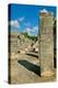 Columns with carved stonework on the Temple of the Warriors at the ancient Mayan city of Chichen...-null-Premier Image Canvas