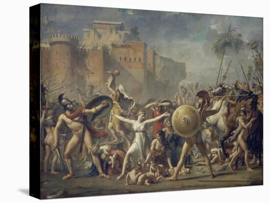 Combat Between Sabines and Romans (The Sabine Women), 1799-Jacques-Louis David-Premier Image Canvas