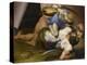 Combat de David et Goliath-Daniele Da Volterra-Premier Image Canvas