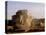 Combine Harvester Baling Hay, Seen from the Cotswolds Way Footpath, the Coltswolds, England-David Hughes-Premier Image Canvas