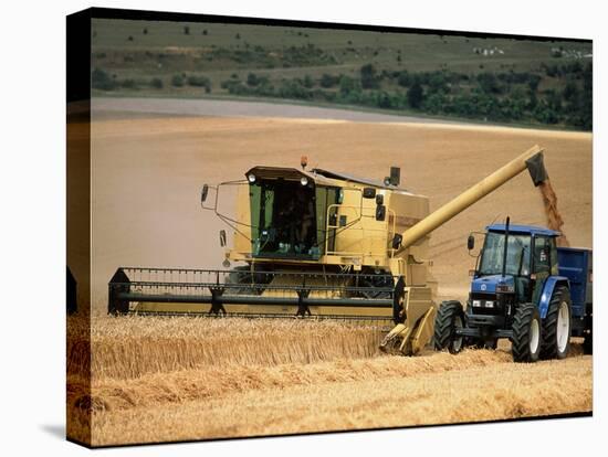 Combine Harvester Off-loading Grain-Jeremy Walker-Premier Image Canvas