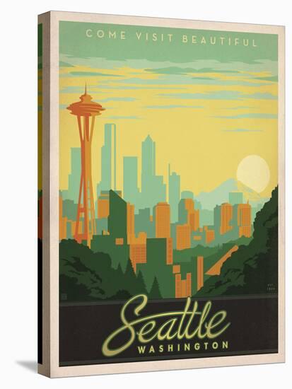 Come Visit Beautiful Seattle, Washington-Anderson Design Group-Stretched Canvas