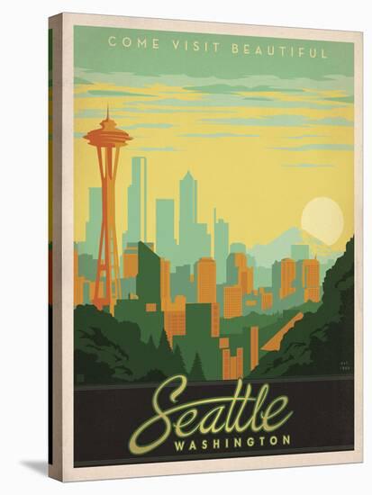 Come Visit Beautiful Seattle, Washington-Anderson Design Group-Stretched Canvas