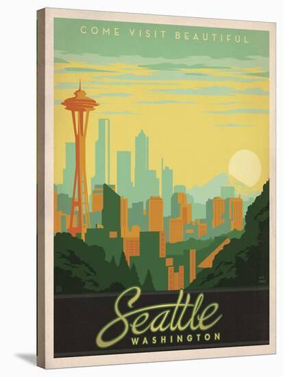 Come Visit Beautiful Seattle, Washington-Anderson Design Group-Stretched Canvas
